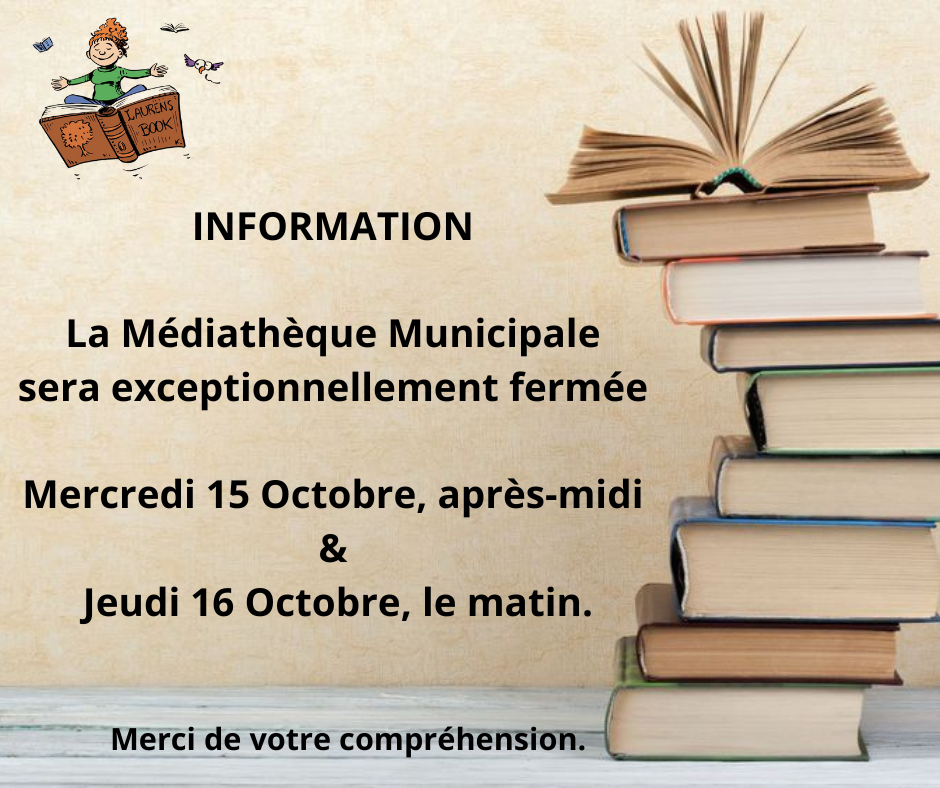 Fermeture Médiathèque